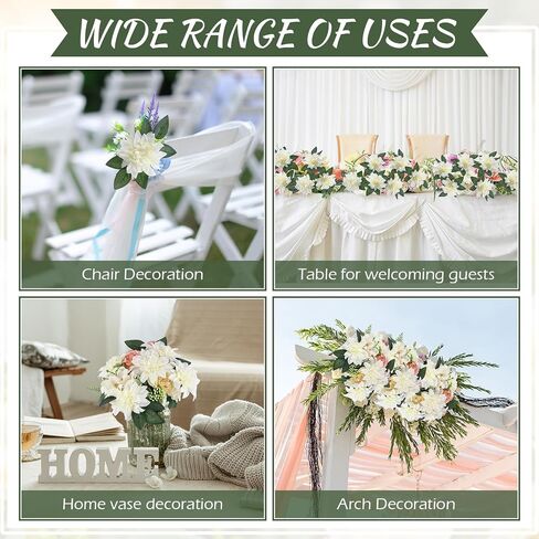 XunYee 50 Pack Artificial Wedding Dahlia Flowers Bulk Silk Dahlias with Stems and Green Leaves Fake Flora Decoration Faux Dahlia Bouquets for DIY Bridal Shower Wedding Party(Wine Red) in Saudi Arabia