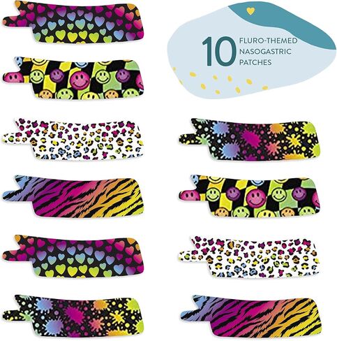 شريط أنفي معدي أو أنبوب أكسجين لاصق مسبق القطع Fluro Mix × 10 عبوات. (الجانب الأيسر) in Kuwait