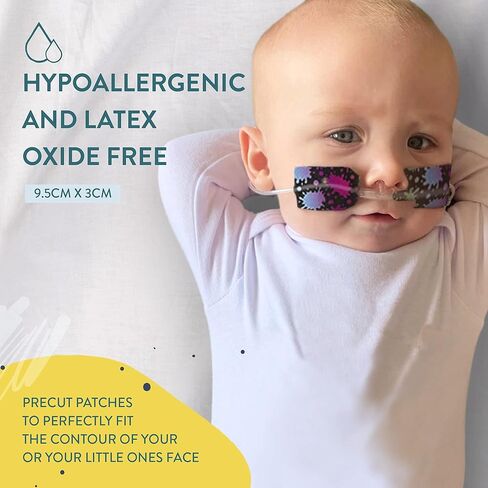 شريط أنفي معدي أو أنبوب أكسجين لاصق مسبق القطع Fluro Mix × 10 عبوات. (الجانب الأيسر) in Kuwait