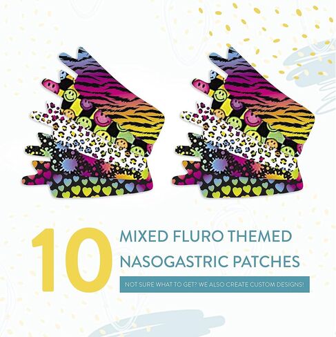 شريط أنفي معدي أو أنبوب أكسجين لاصق مسبق القطع Fluro Mix × 10 عبوات. (الجانب الأيسر) in Kuwait