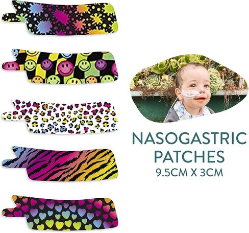 شريط أنفي معدي أو أنبوب أكسجين لاصق مسبق القطع Fluro Mix × 10 عبوات. (الجانب الأيسر) in Kuwait