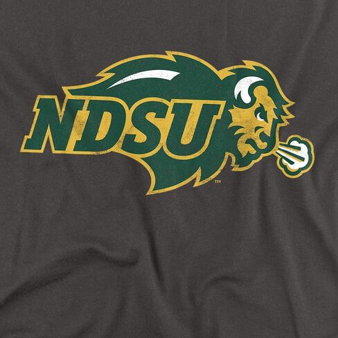 North Dakota State University Official Distressed Primary Stacked Unisex Adult T Shirt in Saudi Arabia