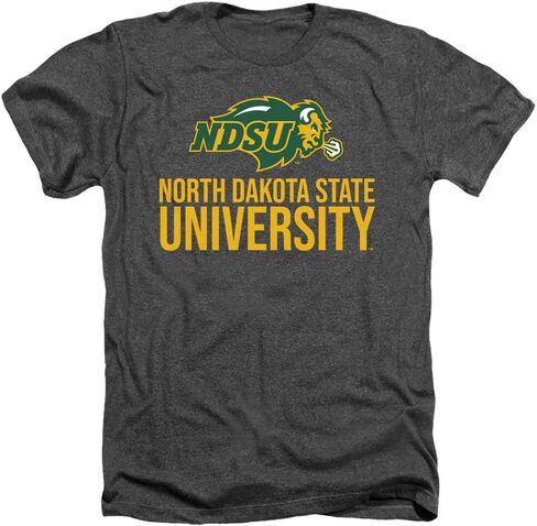 North Dakota State University Official Distressed Primary Stacked Unisex Adult T Shirt in Saudi Arabia