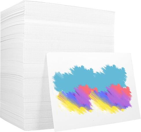 TOUNALKER 500 Pcs Watercolor Paper Bulk, White Cold Press Paper 300 GSM Watercolor Paper Pad Sketch Art Painting Paper for Kids Watercolorist Academy Students Beginning Drawing in Saudi Arabia