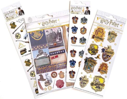 صندوق لف الملصقات المرخص رسميًا من Paper House Productions Harry Potter مكون من 770 قطعة - المنازل والشخصيات وملصقات المخطط والمزيد! in Kuwait