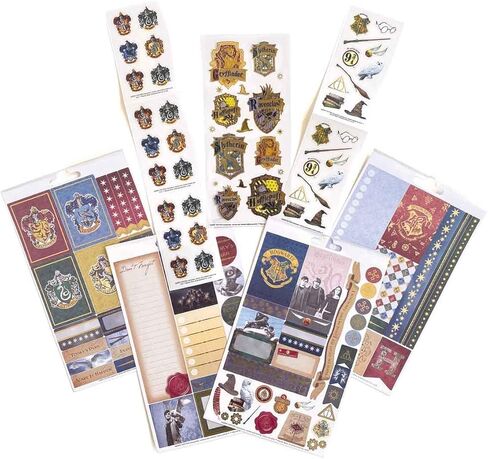 صندوق لف الملصقات المرخص رسميًا من Paper House Productions Harry Potter مكون من 770 قطعة - المنازل والشخصيات وملصقات المخطط والمزيد! in Kuwait