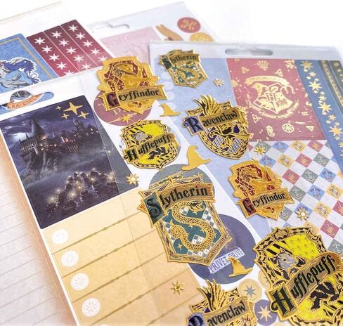 صندوق لف الملصقات المرخص رسميًا من Paper House Productions Harry Potter مكون من 770 قطعة - المنازل والشخصيات وملصقات المخطط والمزيد! in Kuwait