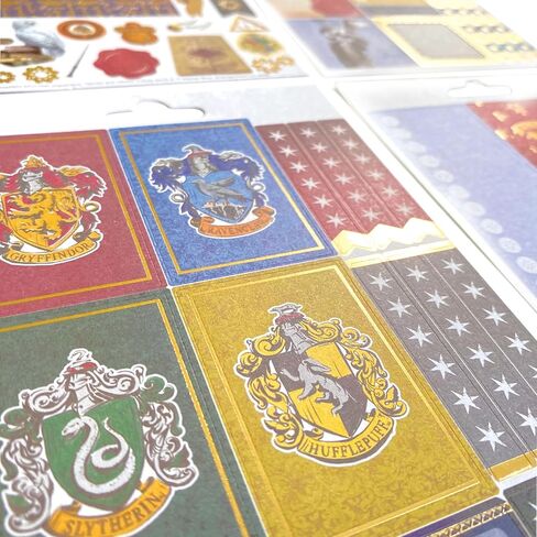 صندوق لف الملصقات المرخص رسميًا من Paper House Productions Harry Potter مكون من 770 قطعة - المنازل والشخصيات وملصقات المخطط والمزيد! in Kuwait