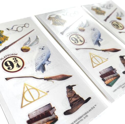صندوق لف الملصقات المرخص رسميًا من Paper House Productions Harry Potter مكون من 770 قطعة - المنازل والشخصيات وملصقات المخطط والمزيد! in Kuwait