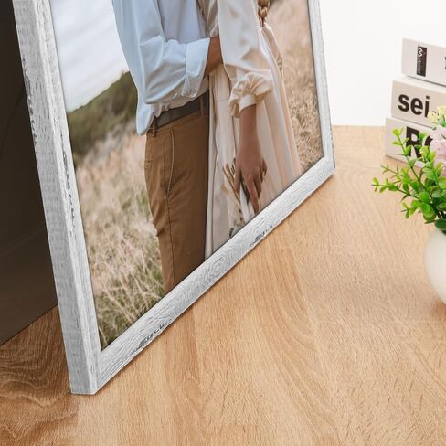 إطار أبيض ريفي مقاس 13 × 39 - إطار واحد، إطار ملصق مقاس 13 × 39 للأعمال الفنية والألغاز والصور وإطارات صور ملصقات الأفلام in Kuwait