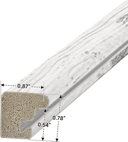 إطار أبيض ريفي مقاس 13 × 39 - إطار واحد، إطار ملصق مقاس 13 × 39 للأعمال الفنية والألغاز والصور وإطارات صور ملصقات الأفلام in Kuwait