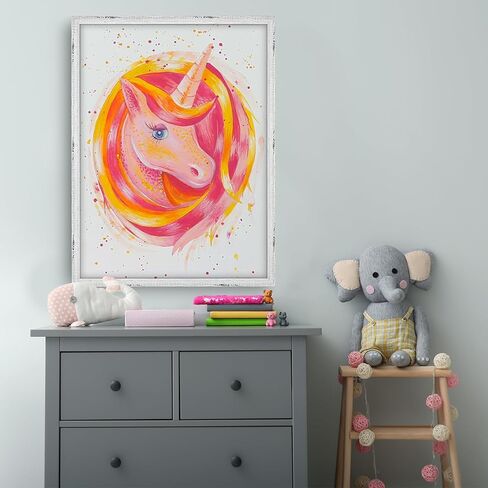 إطار أبيض ريفي مقاس 13 × 39 - إطار واحد، إطار ملصق مقاس 13 × 39 للأعمال الفنية والألغاز والصور وإطارات صور ملصقات الأفلام in Kuwait