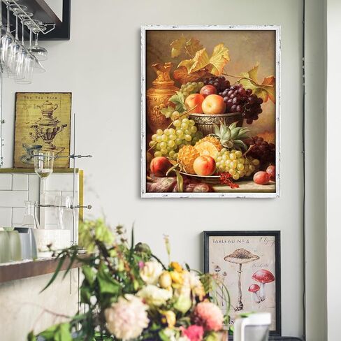 إطار أبيض ريفي مقاس 13 × 39 - إطار واحد، إطار ملصق مقاس 13 × 39 للأعمال الفنية والألغاز والصور وإطارات صور ملصقات الأفلام in Kuwait