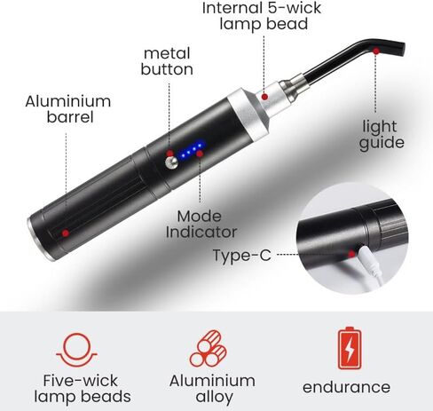 Red Light Therapy Device, Infrared Light Therapy for Lips Mouth Nose Ear Knee Feet Hands Joint Muscle Nerve Pain Relief with Removable Tip in Saudi Arabia