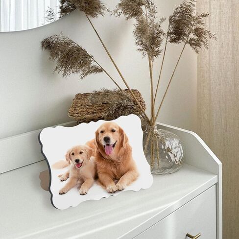 10 عبوات من إطارات الصور بالتسامي فارغة مع حامل مستطيل لنقل الحرارة MDF إطارات صور خشبية بالتسامي إطار لوحي هدايا صور شخصية للحرف اليدوية، 6 بوصة × 8 بوصة in Kuwait