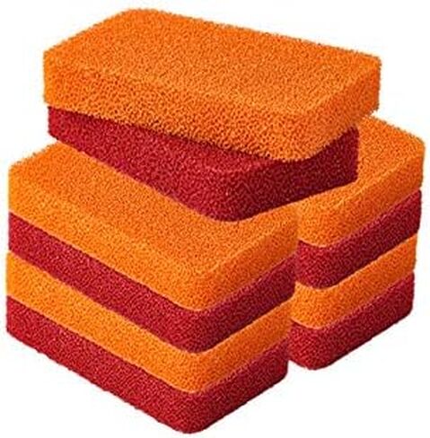 Heavy Duty Silicone Scrubber Sponges (4 Pack) -Kitchen Bathroom Cleaning Scrubber Dish Washing Scrubber in Saudi Arabia