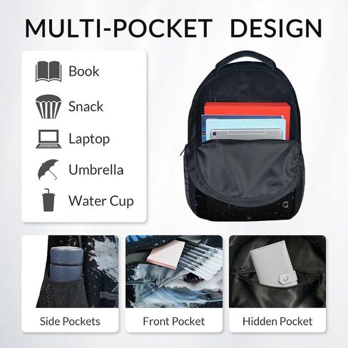 Backpacks for Boys - 3Pcs Cool Bookbag for Kids - Shark School Bag for Boys - Kids Backpacks with Lunch Box Pencil Case Set in Saudi Arabia