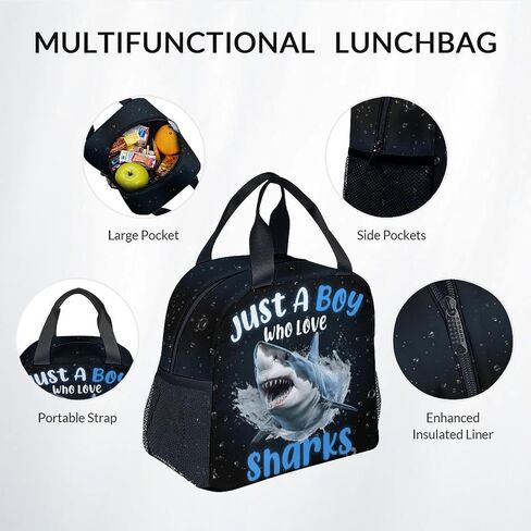 Backpacks for Boys - 3Pcs Cool Bookbag for Kids - Shark School Bag for Boys - Kids Backpacks with Lunch Box Pencil Case Set in Saudi Arabia
