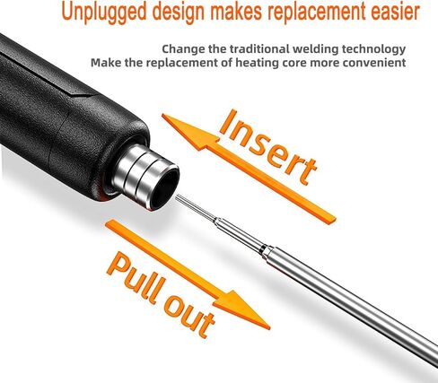 Mini Cordless Soldering Iron Kit,USB Wireless Electric Soldering Iron Pen 10-in-1,3 Temperature Adjustment,Portable and Rechargeable for Home Appliance Repair,Electronic Components,DIY (Blue)… in Saudi Arabia