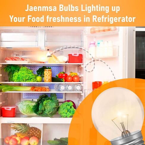 40 Watt Appliance Oven Light Bulb G45,300℃ Hight Temp Light Bulbs Replacement for Oven,Incandescent,Stove, Refrigerator,Microwave,E26 Socket 110V-130V Clear,Dimmable,2 Pack in Saudi Arabia