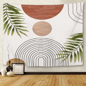 Boho Tapestry Mid Century Abstract Wall Tapestry Modern Minimalistic Home Decor Bohemian Wall Hanging for Bedroom Living Room (59 x 82 in C)