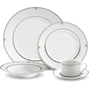 Mikasa 5224232 40-Piece Dinnerware Set, Parchment