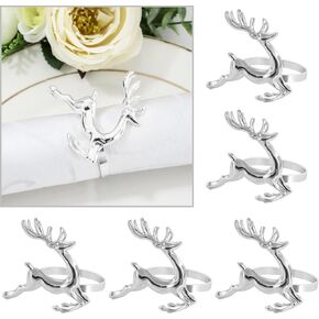 Leaf Napkin Rings Holders Set of 12 Fall Thanksgiving Holiday Wedding Dinner Parties Home Table Decoration, Gold
