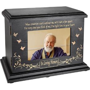 Cremation Memorial Urns for Human Ashes Adult Male Female, Wooden Picture Frame Urns Box and Casket for Ashes Men Women Child, Burial Funeral Urns for Ashes, Holds Up to 250 LBS