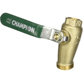 Arrowhead® 253bvlf Quickturn™ No-kink Hose Bibb Ball Valve, 1/2" Fip X 3/4"