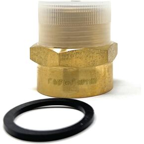 G Thread (Metric BSPP) Female to NPT Thread Male Pipe Fitting Adapter - Lead-Free (1" x 1")