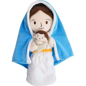 Jesus Rides a Donkey Plush Doll Guardian Angel Stuffed Animal Christ Savior Christian Religious Classic Religious God plushie Toy Gifts for Kids for Christening Religious Easter