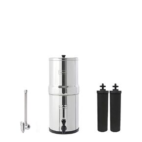 Royal Berkey Gravity-Fed Water Filter System with 2 Black Berkey Elements Plus Deluxe 10" Stainless Steel Berkey Water View Spigot