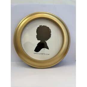 Round Gold 6" Picture Frame