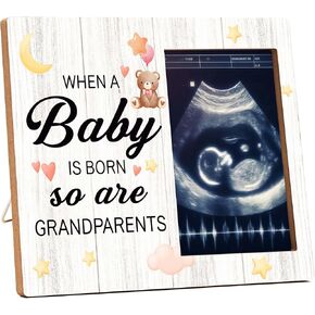 First Time New Grandparents Gifts Frames, When A Baby Is Born So Are Grandparents Picture Frames, Grandkids Photo Frame Gifts for New Grandparents New Baby, Baby Picture Frames Newborn -A13
