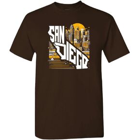 Xtreme Apparrel Hometown State Outline Men's T-Shirt for Baseball Fans