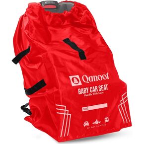 Qanoot Infant Car Seat Travel Bag for Airplane - Durable Gate Check Bag for Car Seats that fits easily on Convertible Car Seats, Infant Carriers & Booster Seats (Blue).