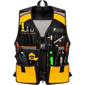 سترة الأدوات، سترة أدوات كهربائي، سترة أدوات للنجارين، سترة أدوات للرجال، سترة أدوات للعمال الماهرين، 17 جيبًا، سترة أدوات كهربائي للعمل للرجال in Kuwait
