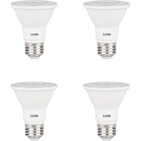 LUNO PAR20 Dimmable LED Bulb, CRI 90+, 8W (50W Equivalent), 500 Lumens, 2700K (Soft White), Medium Base (E26), UL Listed (4-Pack)