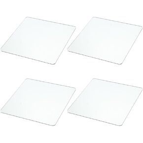 4 Pack Self Adhesive Acrylic Mirror,Wall Mirror Tiles,8 x 8 Inch Self Adhesive Acrylic Square Mirror, Flexible Plastic Mirror Sheets Wall Stickers,Frameless Small Mirror in Kuwait