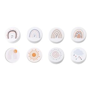 Mamimami Home Wooden Drawer Knobs with Screws, Round Furniture Pull Handle for Kids Room 6Pcs, Animals Wooden Handles for Cabinets for Toddler Room (Animals)