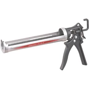 TAJIMA Caulk Gun - 1/10 Gallon (10 oz) Convoy Plus II Caulking Tool with Rotating Cradle & Auto Flow Stop - CNV-100PL2