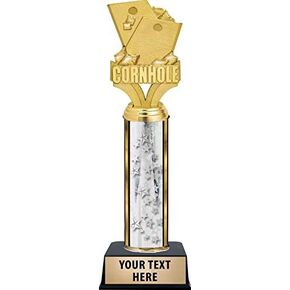 Cornhole Trophy - 11" Custom Cornhole Trophy Awards Prime