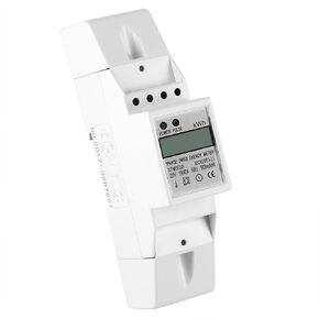 Single Phase Energy Meter 120 / 230V Din Rail Electric Meter AC 10 to 40A Watt Meter Digital LCD Electronic KWh Meter
