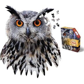 Madd Capp Puzzles - I AM Owl - 550 Pieces - Animal Shaped Jigsaw Puzzle