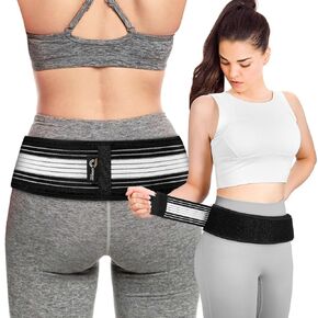 SI Belt for Women & Men, Sacroiliac Belt for Alleviates Sciatic, Pelvic, Lower Back And Sacral Nerve Pain Relief (Regular)