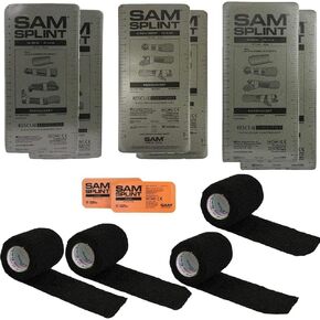 Rescue Essentials SAM® SPLINT COMBO PACK (2-36" SPLINTS, 2-18" SPLINTS, 2-9" SPLINTS, 2 FINGER SPLINTS, & 4 COHESIVE WRAP)