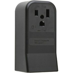 Legrand Pass & Seymour 385 50 Amp 125/250V 3 Pole 3 Wire Range Power Outlet Flush Receptacle, NEMA 10 50R, Black (1 Count)
