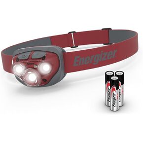 Energizer Vision HD+ LED Headlamp, Water Resistant Bright Headlamp with Digital Focus, Camping Gear and Emergency Light, Batteries Included, Pack of 1