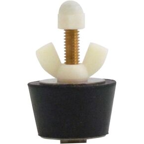 Rubber Plug with Valve for 1-1/2 Inch Pipe, with Blow Thru Valve