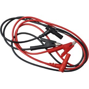 FDXGYH 2pcs Multimeter Testing Probe L Type Banana Male Plug to Alligator Clip Test Cable Wires Meter Leads (Black + Red)
